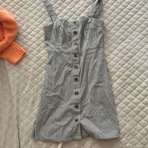 Hollister striped mini denim dress